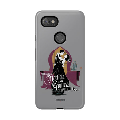 Morticia and Gomez Love Phone Case - Stylish Tough Protection with Gothic Charm