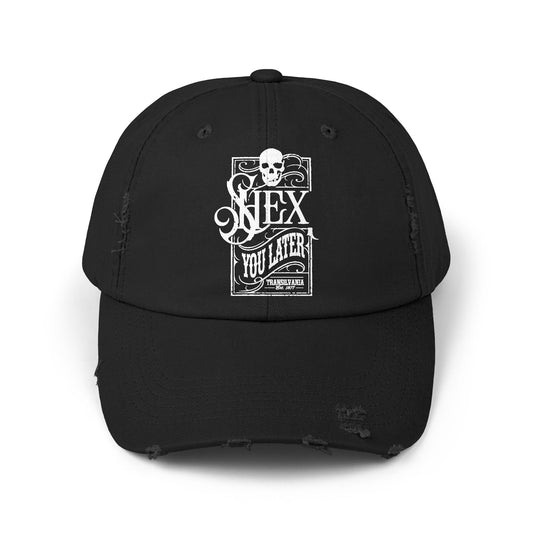 Hex You Latter Distressed Cap - Casual Style Hat for Everyday Use, Gift for Friends, Men and Women, Relaxed Vibe, Fun Occasion