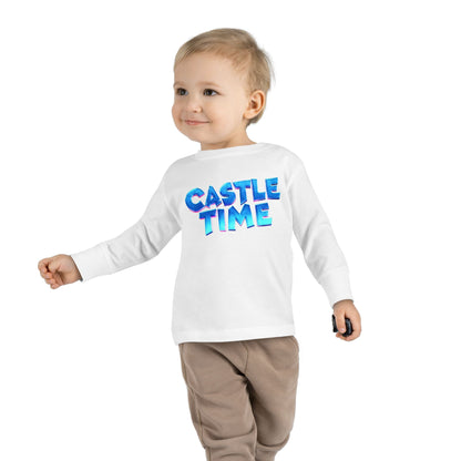 Little Monsters | Castle Time | Toddler Long Sleeve Tee | Fun Kids Shirt, Cute Outfit, Playtime Apparel