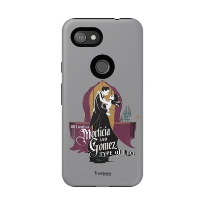 Morticia and Gomez Love Phone Case - Stylish Tough Protection with Gothic Charm