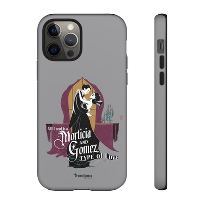Morticia and Gomez Love Phone Case - Stylish Tough Protection with Gothic Charm