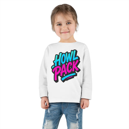 Little Monsters | Howl Pack | Toddler Long Sleeve Tee | Fun Kids Shirt, Cute Outfit, Playtime Apparel