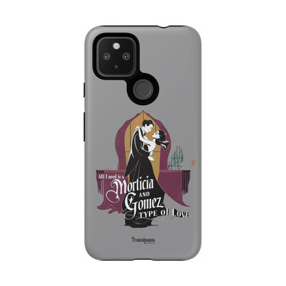 Morticia and Gomez Love Phone Case - Stylish Tough Protection with Gothic Charm