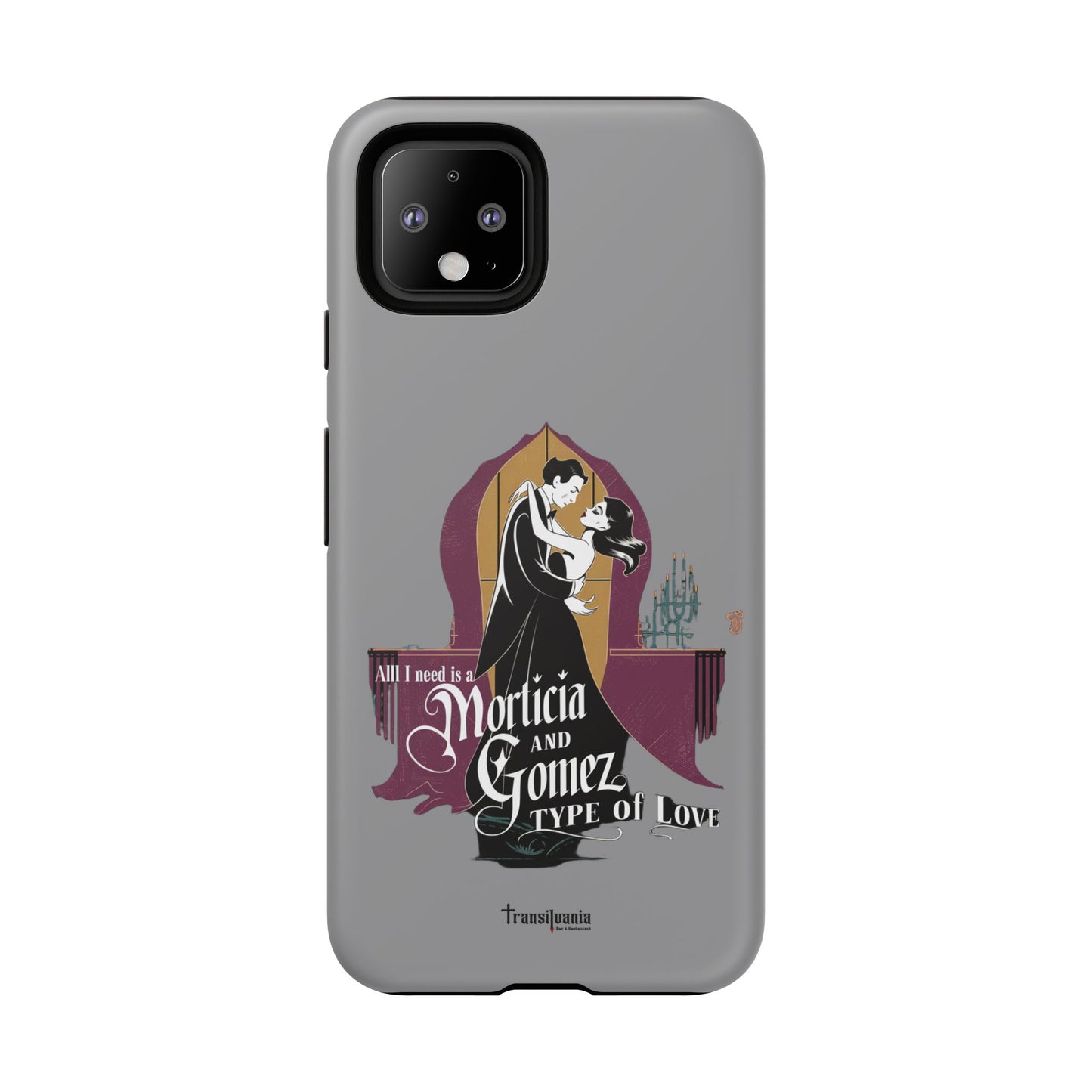 Morticia and Gomez Love Phone Case - Stylish Tough Protection with Gothic Charm
