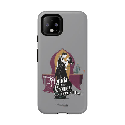 Morticia and Gomez Love Phone Case - Stylish Tough Protection with Gothic Charm