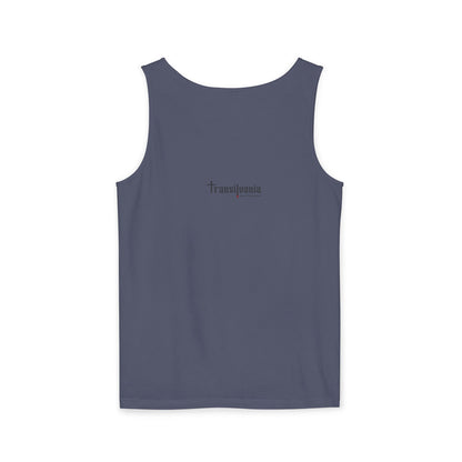 Funny Witches Date Tank Top - Unisex Garment-Dyed Tee for Halloween