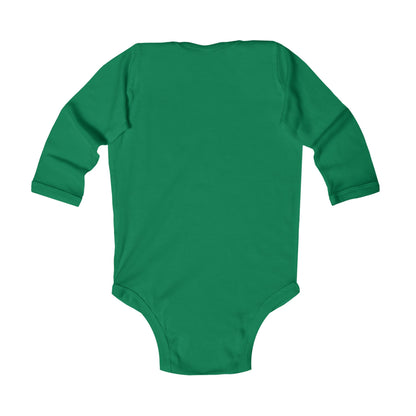 Cute Halloween Infant Long Sleeve Bodysuit - "All I Need Is My Bloody Milk"