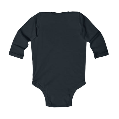 Cute Halloween Infant Long Sleeve Bodysuit - "All I Need Is My Bloody Milk"