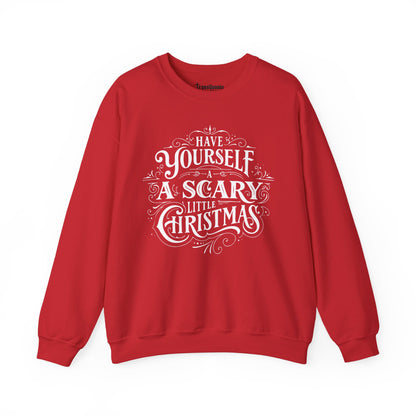 Scary Xmas Sweatshirt - Funny Santa Beard Holiday Crewneck