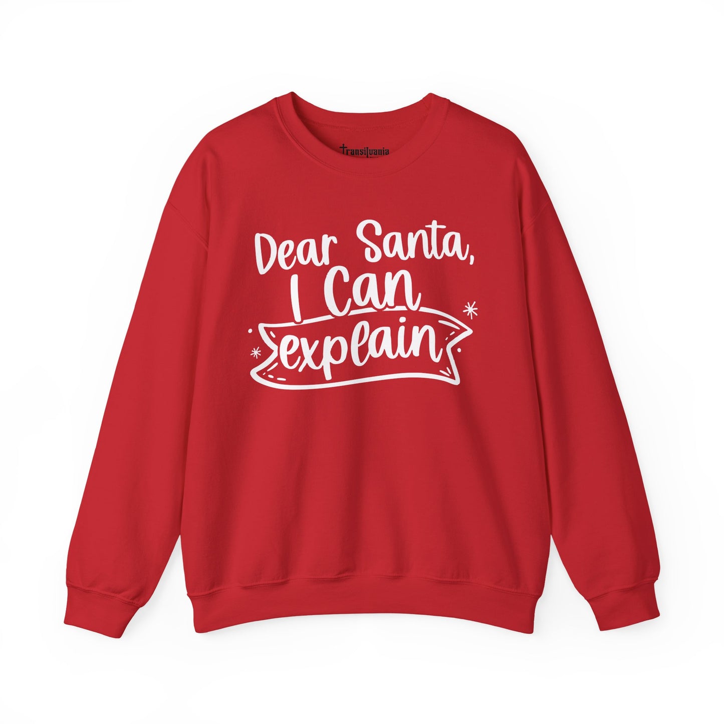 Dear Santa Sweatshirt - Funny Santa Beard Holiday Crewneck