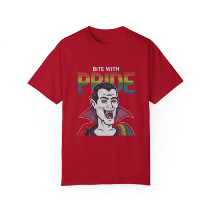 Pride-Inspired Vampire T-Shirt - Bite with Pride, Transylvania Back