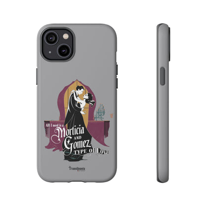 Morticia and Gomez Love Phone Case - Stylish Tough Protection with Gothic Charm