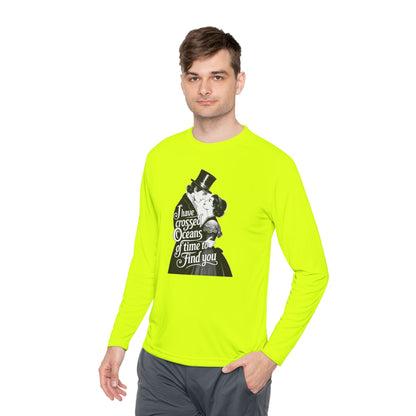 Unisex Lightweight Long Sleeve Tee - 'I Have Crossed Oceans of Time to Find You' Design