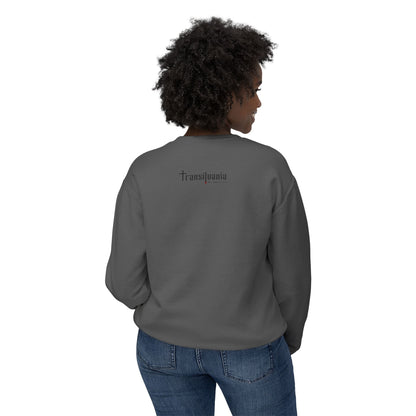 Unisex Halloween Vampire Crewneck Sweatshirt - 'Always Start Your Day with a Smile'