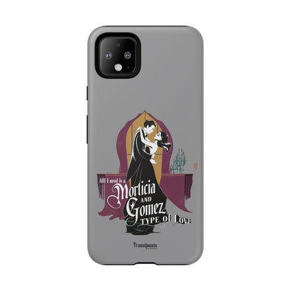 Morticia and Gomez Love Phone Case - Stylish Tough Protection with Gothic Charm