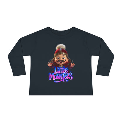 Little Monster | Vladdy Vamp | Toddler Graphic Long Sleeve Tee with Fun Design | Perfect for Kids, Birthday Gift, Halloween Costume, Playtime