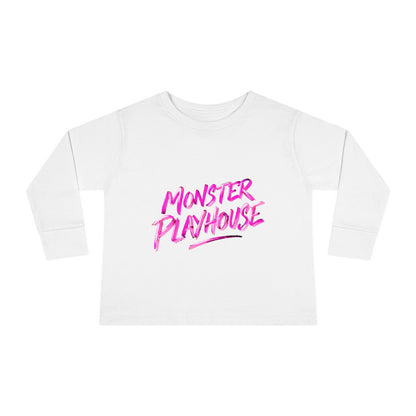 Little Monsters | Monster Playhouse | Toddler Long Sleeve Tee | Fun Kids Shirt, Cute Outfit, Playtime Apparel