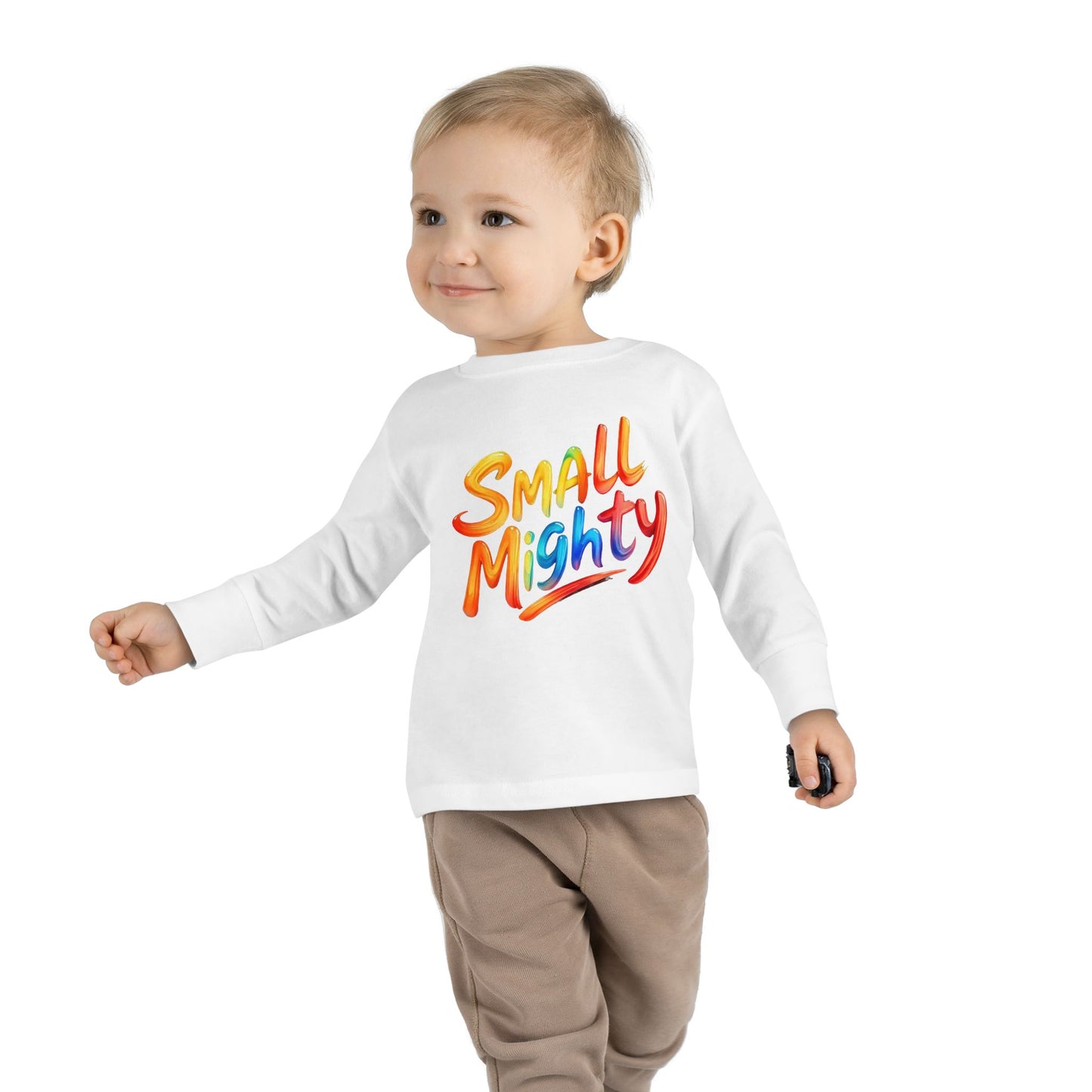 Little Monsters | Small Mighty | Toddler Long Sleeve Tee | Fun Kids Shirt, Cute Outfit, Playtime Apparel