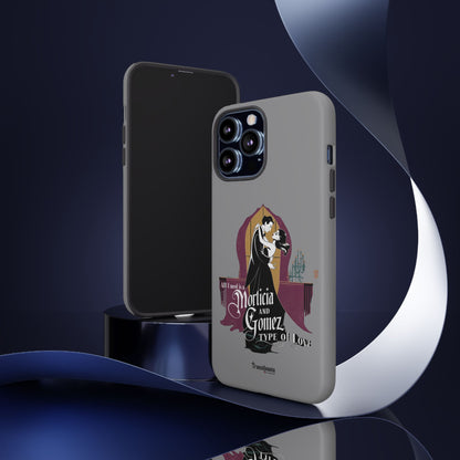 Morticia and Gomez Love Phone Case - Stylish Tough Protection with Gothic Charm