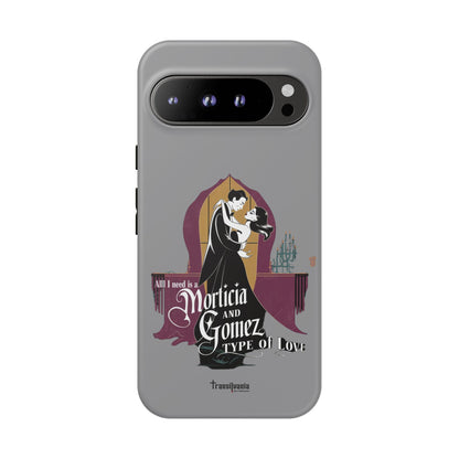 Morticia and Gomez Love Phone Case - Stylish Tough Protection with Gothic Charm