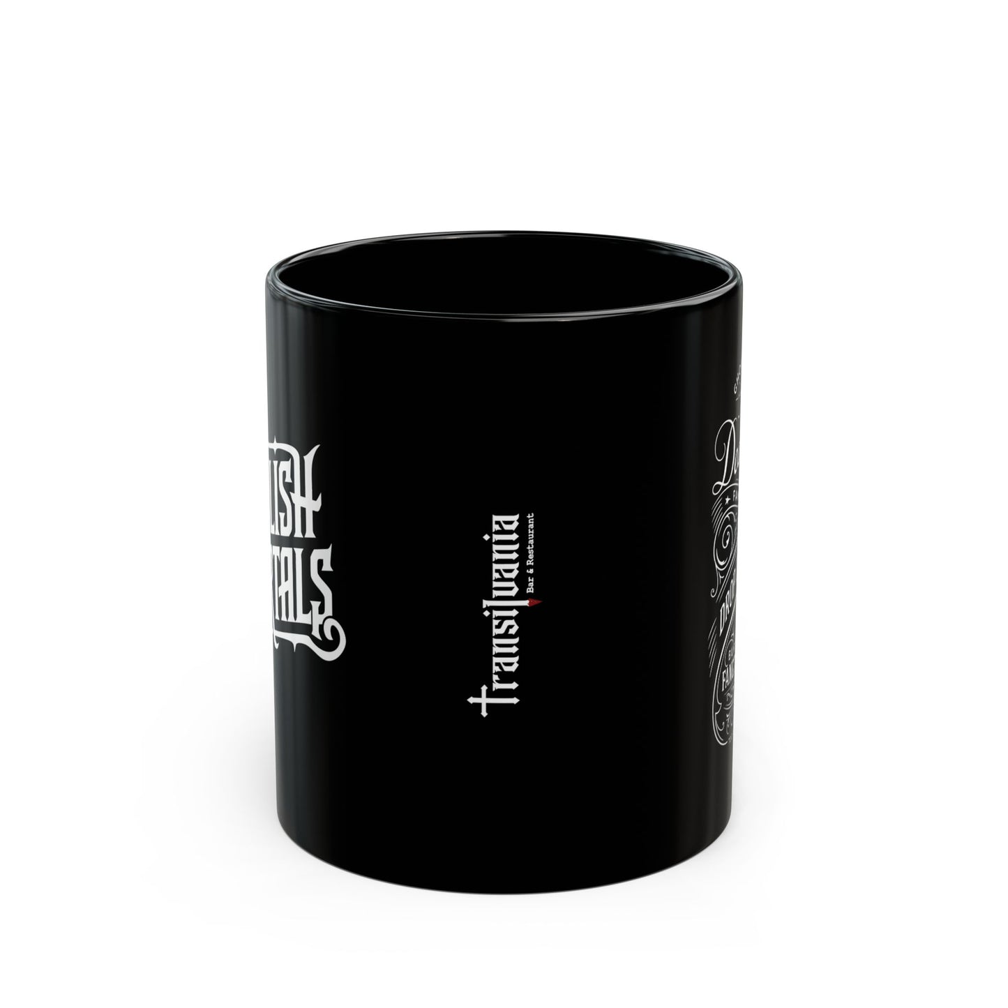 DeathFlix Mug, Dark Humor Coffee Cup, Halloween Gift, Witchy Drinkware, Spooky Kitchen Accessory