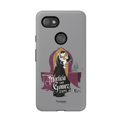 Morticia and Gomez Love Phone Case - Stylish Tough Protection with Gothic Charm