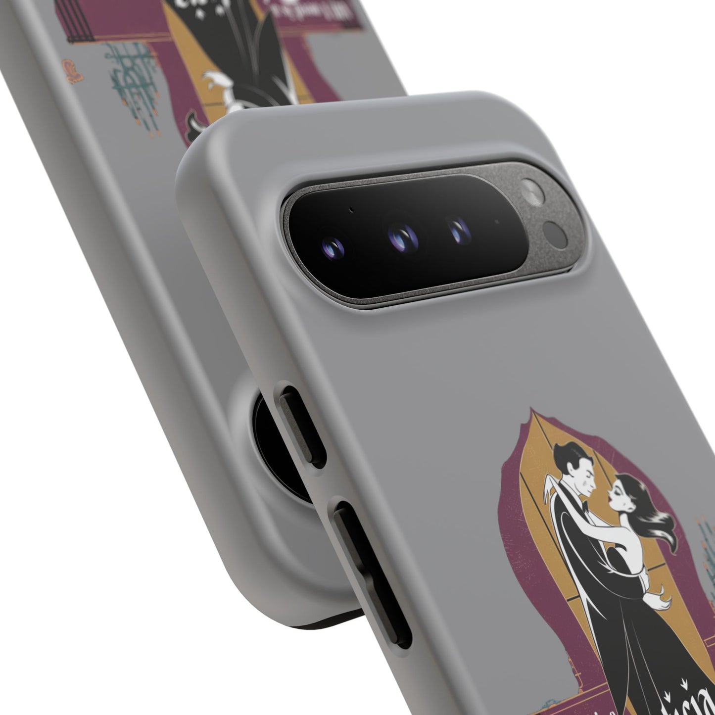 Morticia and Gomez Love Phone Case - Stylish Tough Protection with Gothic Charm