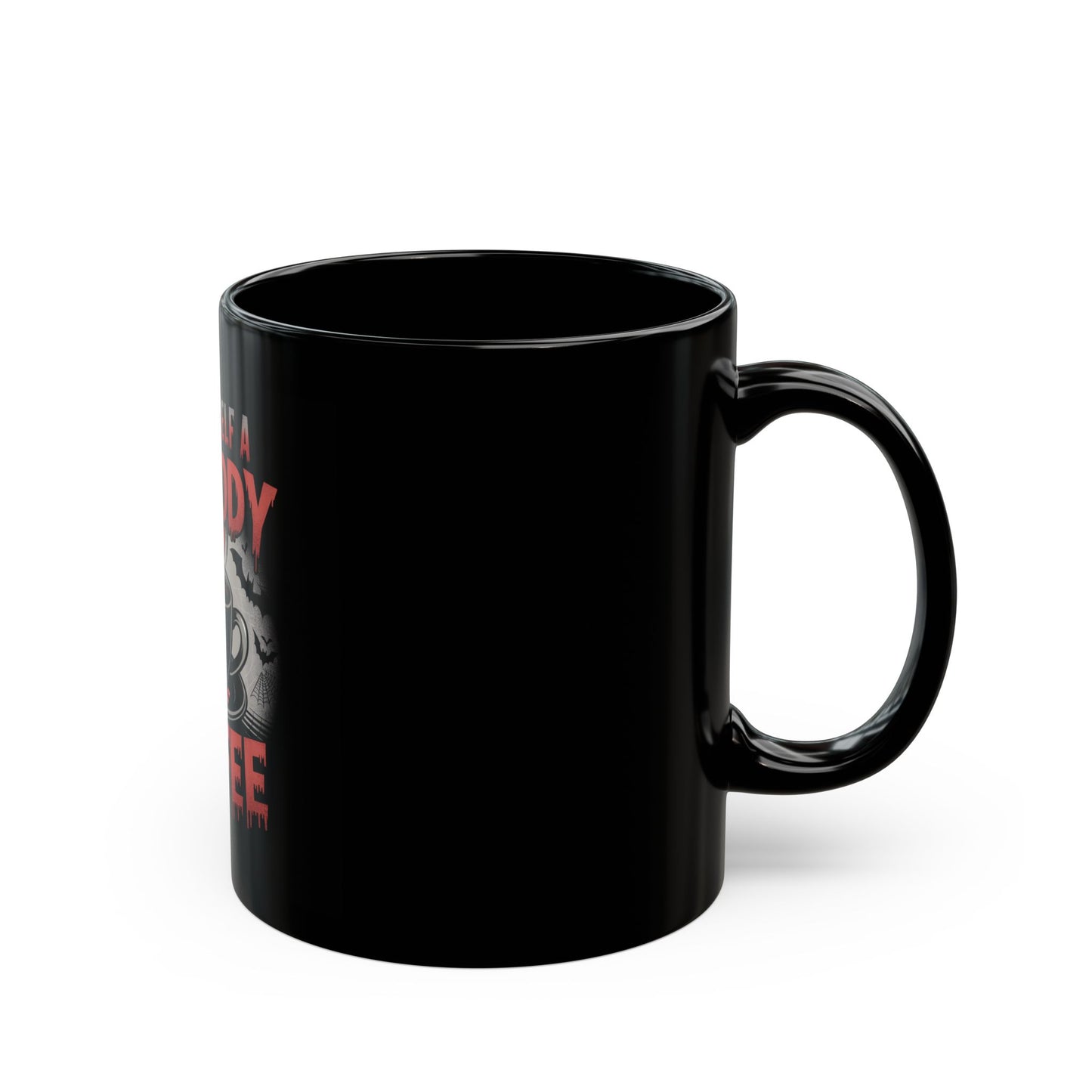 Halloween Themed Black Coffee Mug - "Get Yourself a Blooody Coffee"