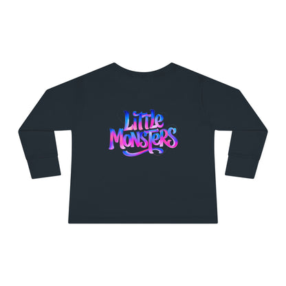 Little Monster | Vladdy Vamp | Toddler Graphic Long Sleeve Tee with Fun Design | Perfect for Kids, Birthday Gift, Halloween Costume, Playtime