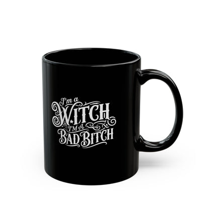 Bad Wich, Dark Humor Coffee Cup, Halloween Gift, Witchy Drinkware, Spooky Kitchen Accessory