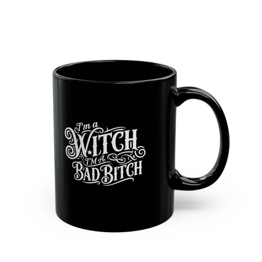 Bad Wich, Dark Humor Coffee Cup, Halloween Gift, Witchy Drinkware, Spooky Kitchen Accessory