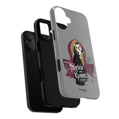 Morticia and Gomez Love Phone Case - Stylish Tough Protection with Gothic Charm