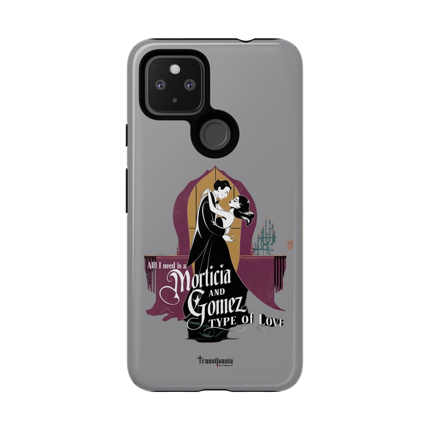 Morticia and Gomez Love Phone Case - Stylish Tough Protection with Gothic Charm