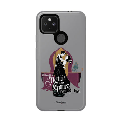 Morticia and Gomez Love Phone Case - Stylish Tough Protection with Gothic Charm