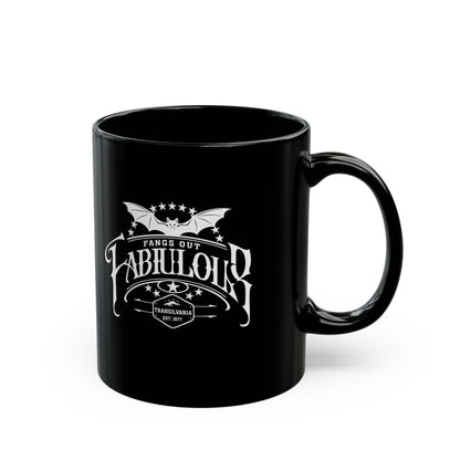 Fangs Out 2 Mug, Dark Humor, Coffee Cup, Halloween Gift, Witchy Drinkware, Spooky Kitchen Accessory