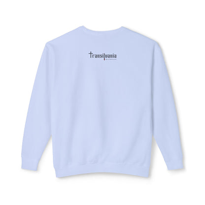 Unisex Halloween Vampire Crewneck Sweatshirt - 'Always Start Your Day with a Smile'