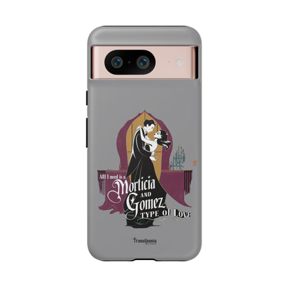 Morticia and Gomez Love Phone Case - Stylish Tough Protection with Gothic Charm