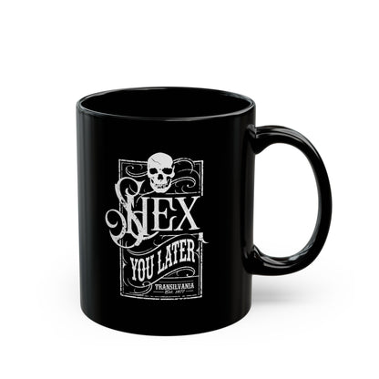 Hex You Latter, Dark Humor Coffee Cup, Halloween Gift, Witchy Drinkware, Spooky Kitchen Accessory