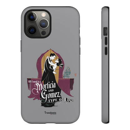 Morticia and Gomez Love Phone Case - Stylish Tough Protection with Gothic Charm