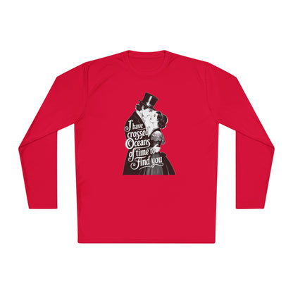 Unisex Lightweight Long Sleeve Tee - 'I Have Crossed Oceans of Time to Find You' Design