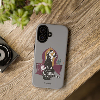 Morticia and Gomez Love Phone Case - Stylish Tough Protection with Gothic Charm