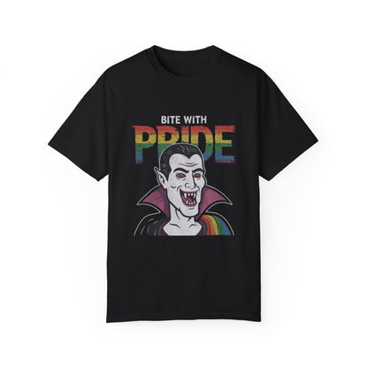 Pride-Inspired Vampire T-Shirt - Bite with Pride, Transylvania Back