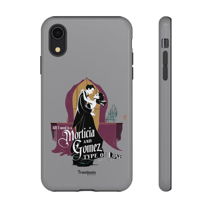 Morticia and Gomez Love Phone Case - Stylish Tough Protection with Gothic Charm