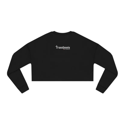 Foolish Mortals Cropped Sweatshirt – Spooky Gothic Style for Halloween