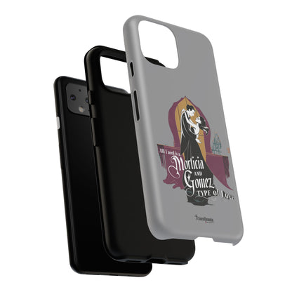 Morticia and Gomez Love Phone Case - Stylish Tough Protection with Gothic Charm