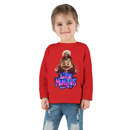 Little Monster | Vladdy Vamp | Toddler Graphic Long Sleeve Tee with Fun Design | Perfect for Kids, Birthday Gift, Halloween Costume, Playtime