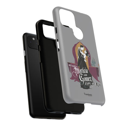 Morticia and Gomez Love Phone Case - Stylish Tough Protection with Gothic Charm