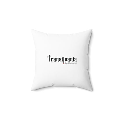 Morticia & Gomez Love Square Pillow - Gothic Home Decor for Couples