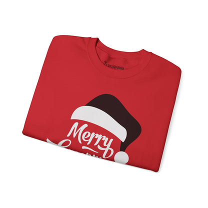 Merry Creepmas Sweatshirt - Funny Santa Beard Holiday Crewneck