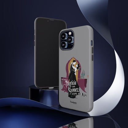 Morticia and Gomez Love Phone Case - Stylish Tough Protection with Gothic Charm